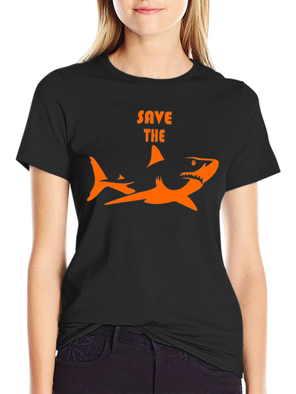 Save the Sharks Graphic Tee - Black