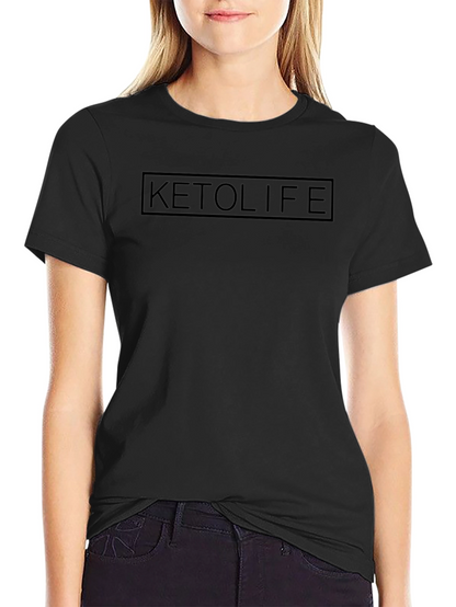 KetoLife Black Graphic T-Shirt