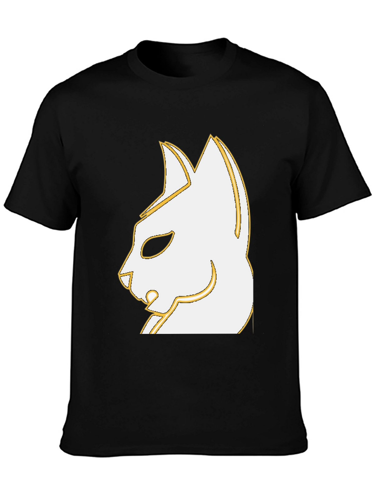 Stylish Cat Graphic Black T-Shirt - Unique Design