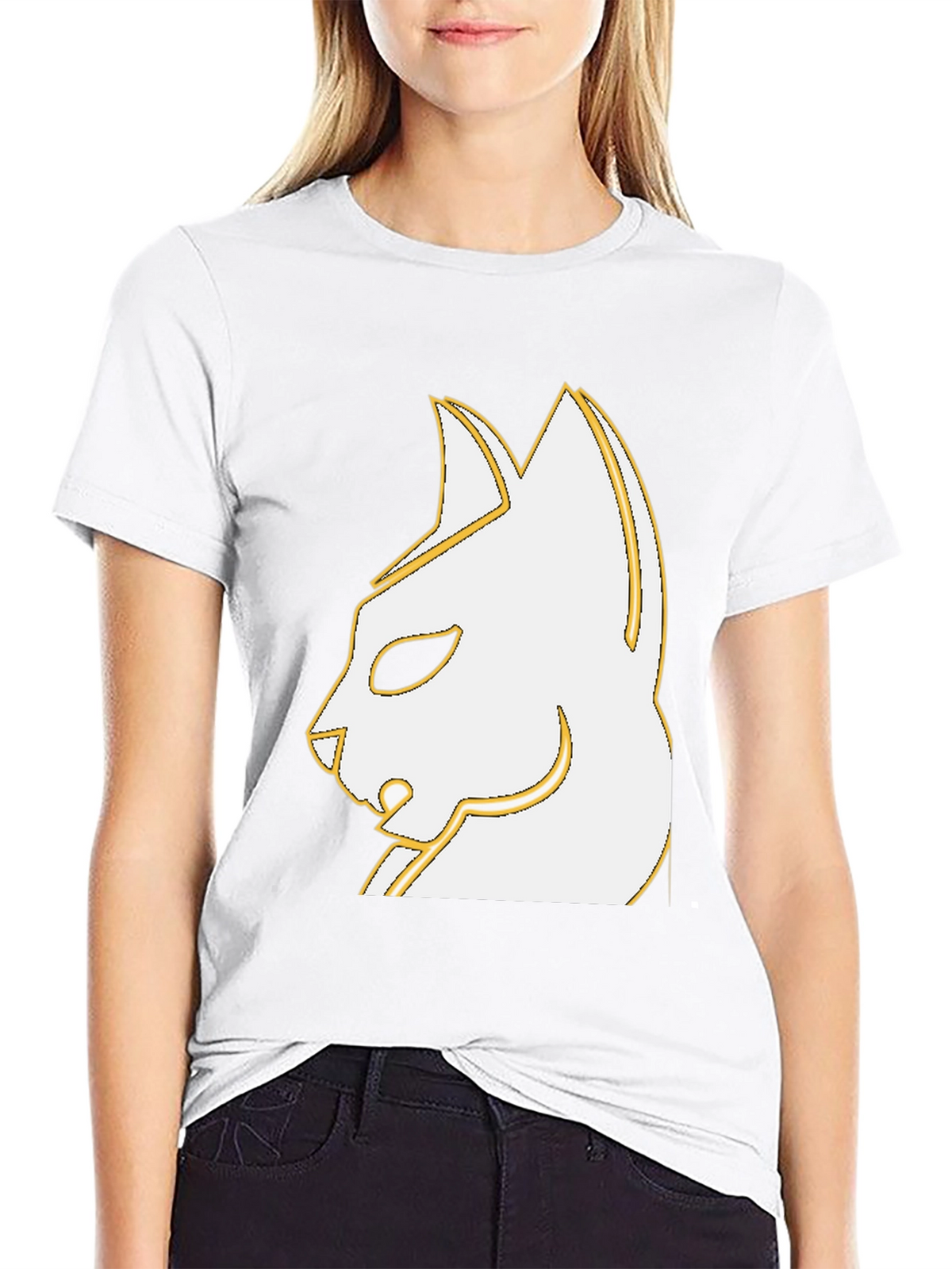 Stylish Cat Graphic Black T-Shirt - Unique Design