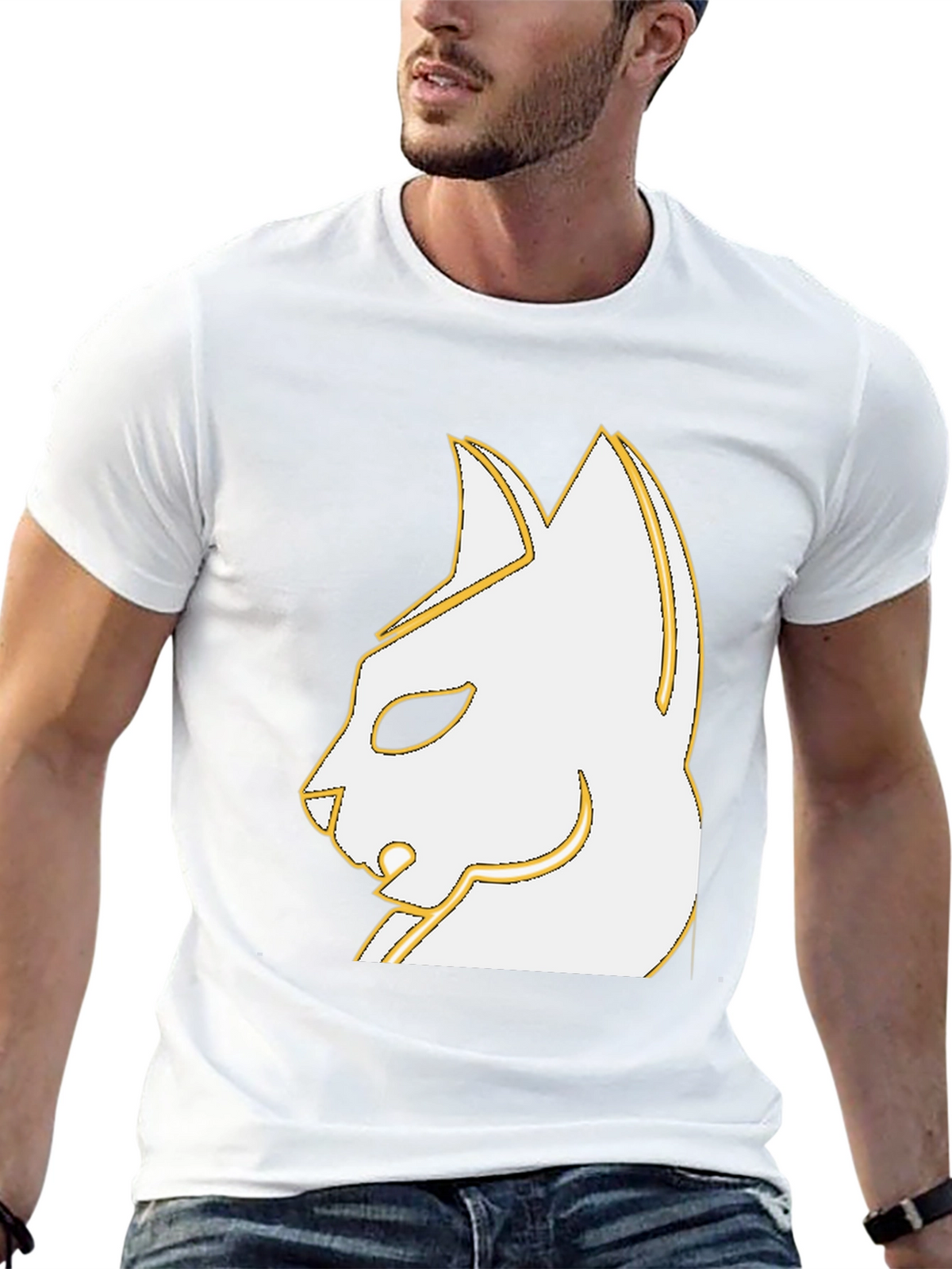 Stylish Cat Graphic Black T-Shirt - Unique Design