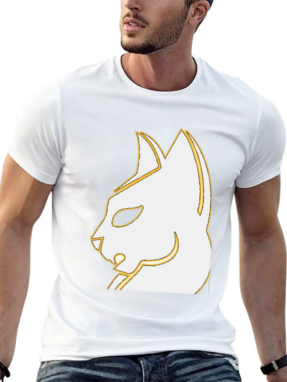 Stylish Cat Graphic Black T-Shirt - Unique Design