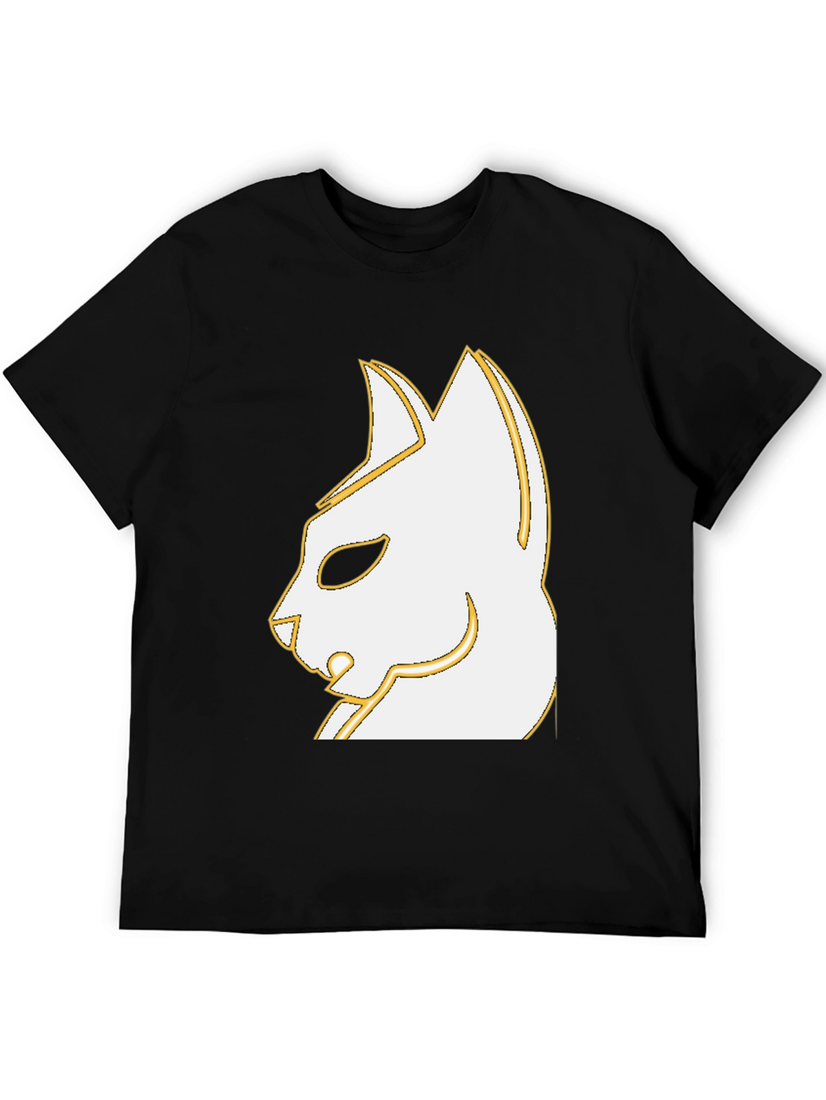 Stylish Cat Graphic Black T-Shirt - Unique Design