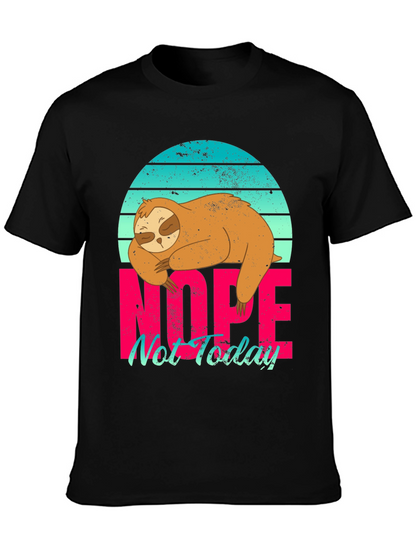 Nope Not Today Sloth Graphic Tee