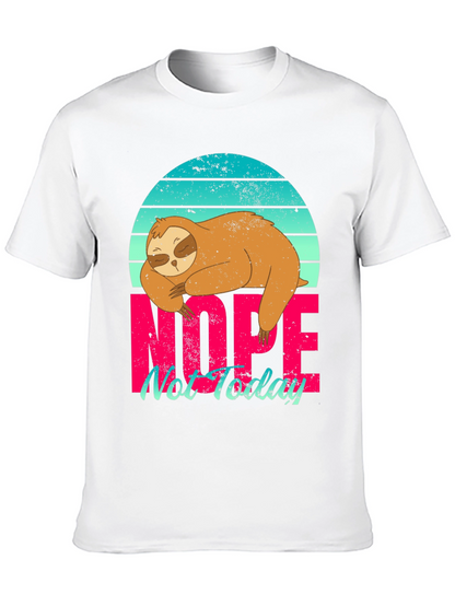 Nope Not Today Sloth Graphic Tee