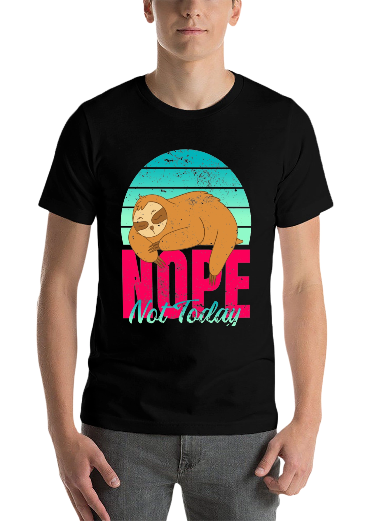 Nope Not Today Sloth Graphic Tee