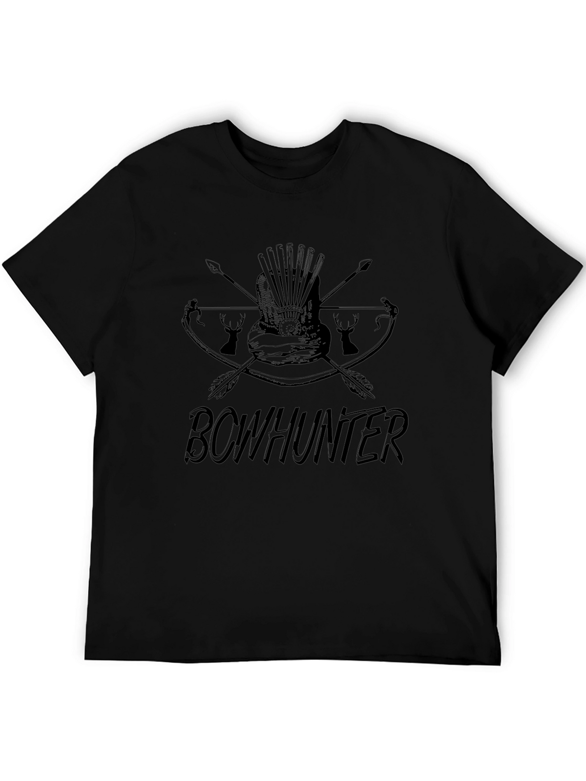 Bowhunter Graphic Print T-Shirt - Mens Casual Tee