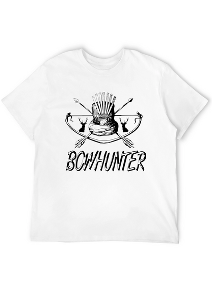 Bowhunter Graphic Print T-Shirt - Mens Casual Tee