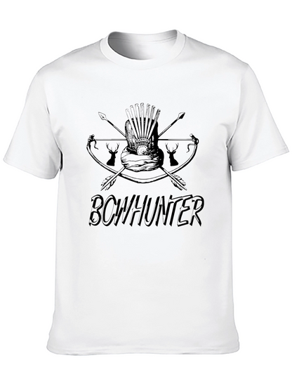 Bowhunter Graphic Print T-Shirt - Mens Casual Tee