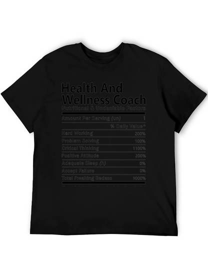 Health and Wellness Coach Funny T-Shirt