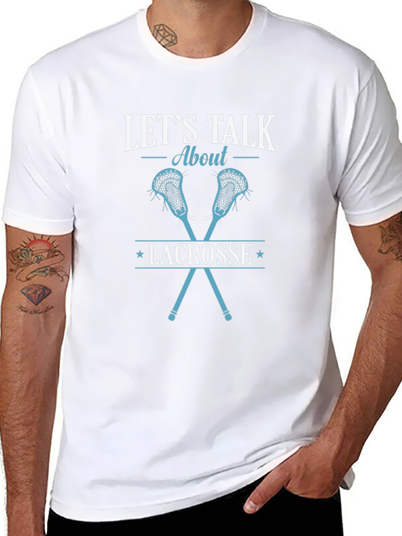 Lets Talk About Lacrosse Graphic Tee