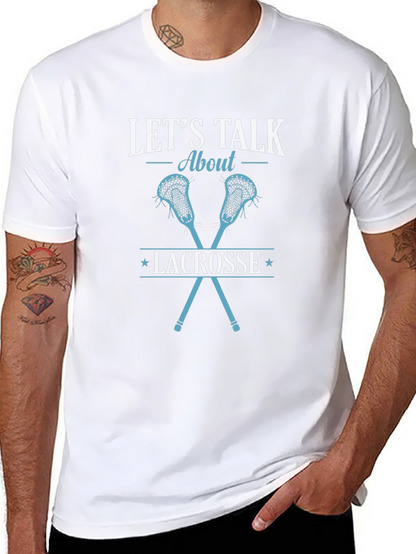 Lets Talk About Lacrosse Graphic Tee