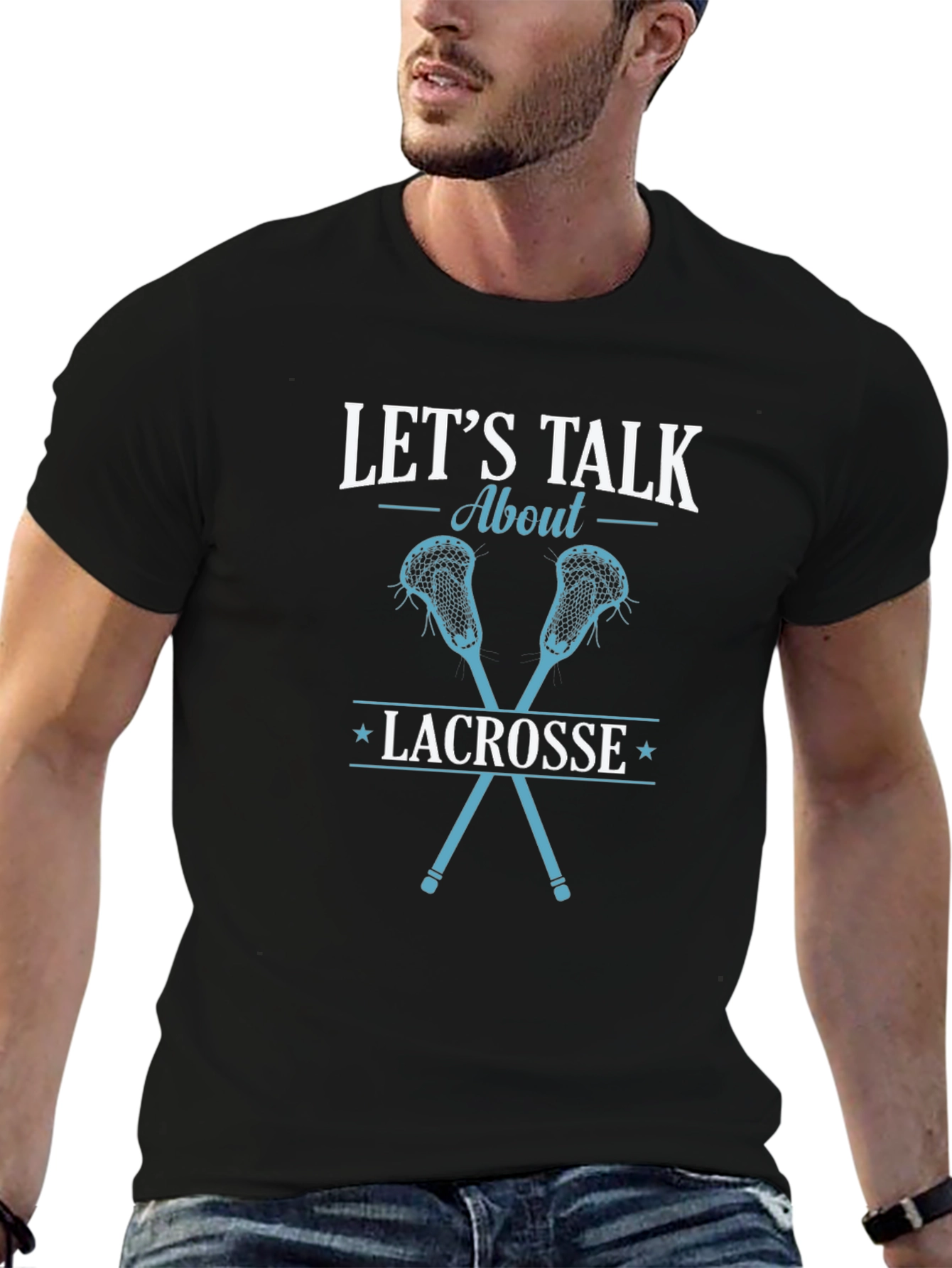 Lets Talk About Lacrosse Graphic Tee