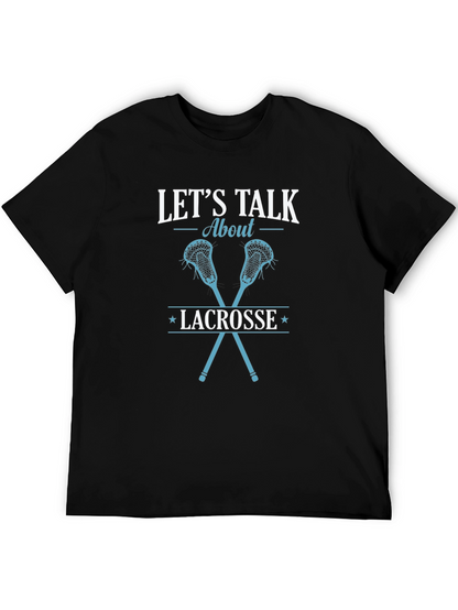 Lets Talk About Lacrosse Graphic Tee