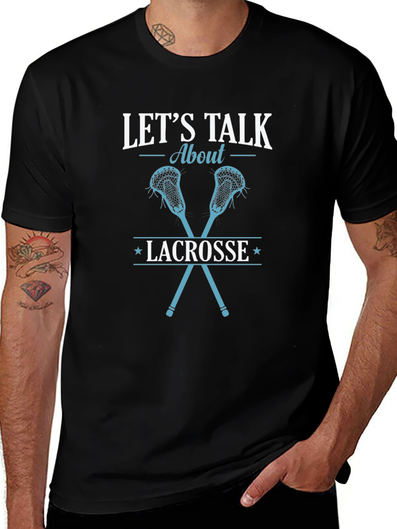 Lets Talk About Lacrosse Graphic Tee