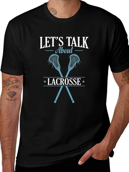 Lets Talk About Lacrosse Graphic Tee