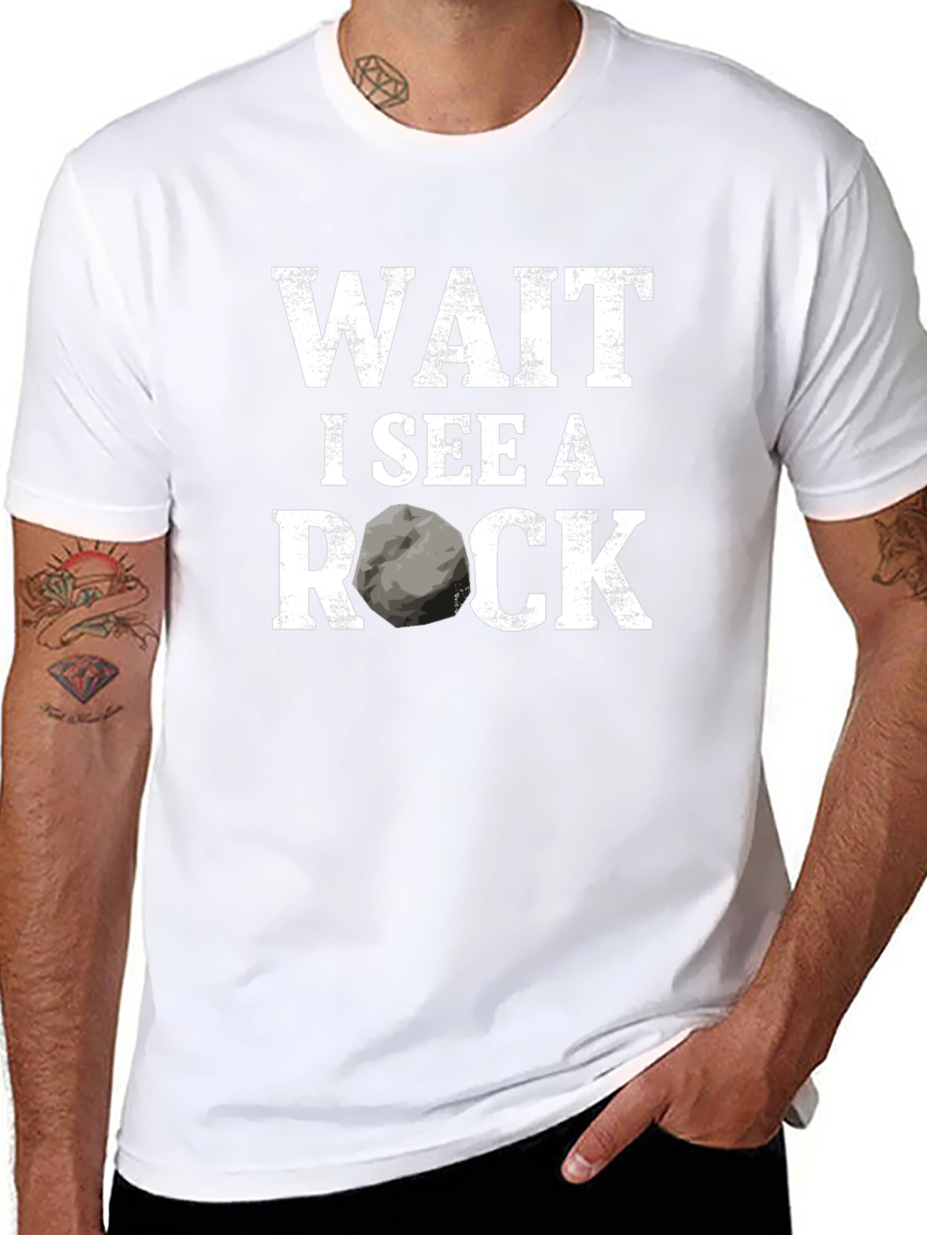Wait I See A Rock Funny Geologist T-Shirt