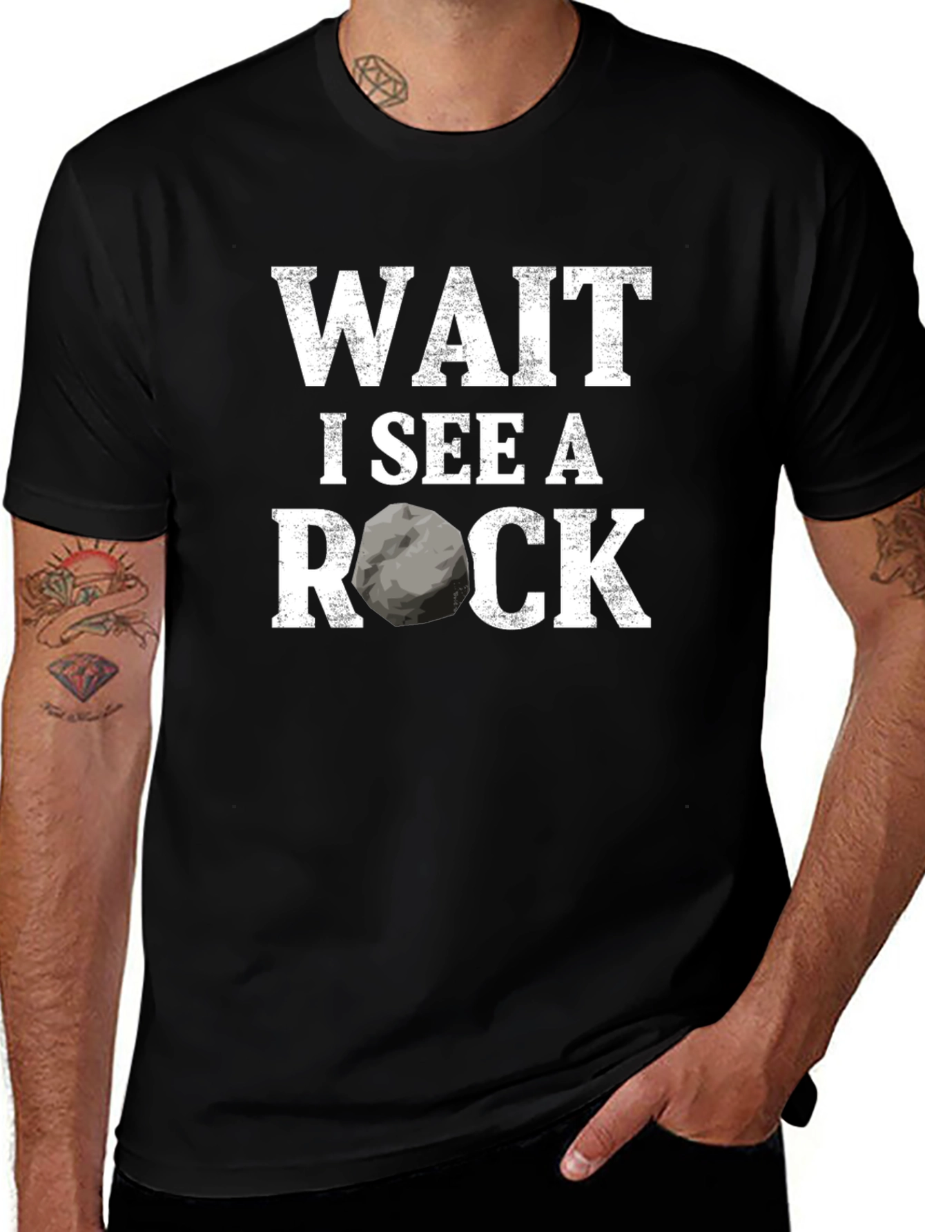 Wait I See A Rock Funny Geologist T-Shirt