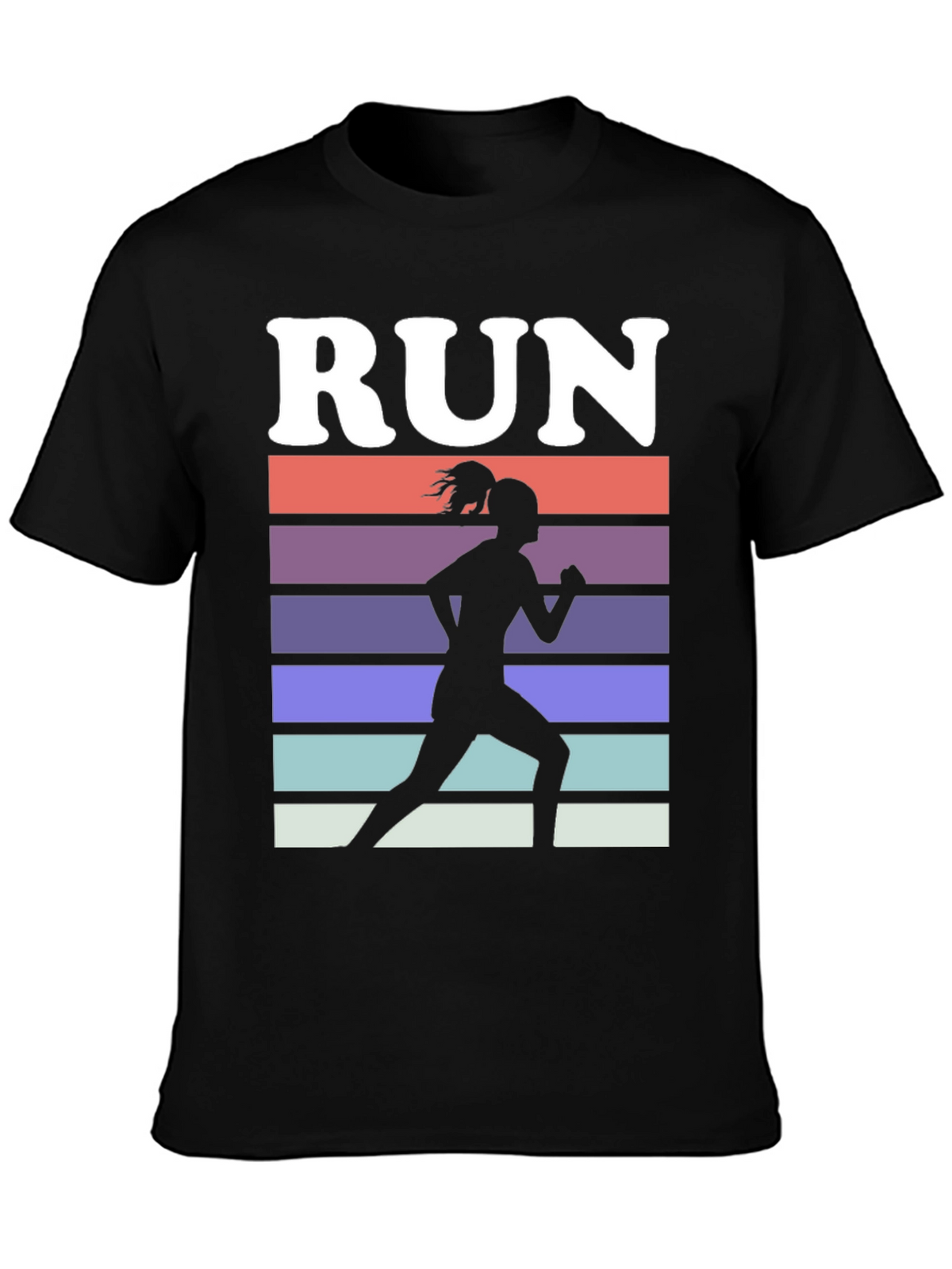 Run Retro Silhouette Graphic Tee