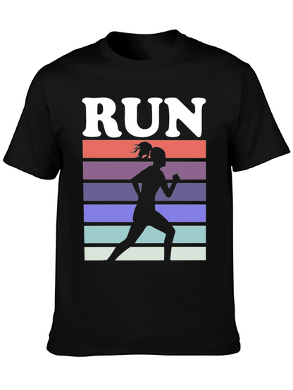 Run Retro Silhouette Graphic Tee