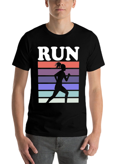 Run Retro Silhouette Graphic Tee