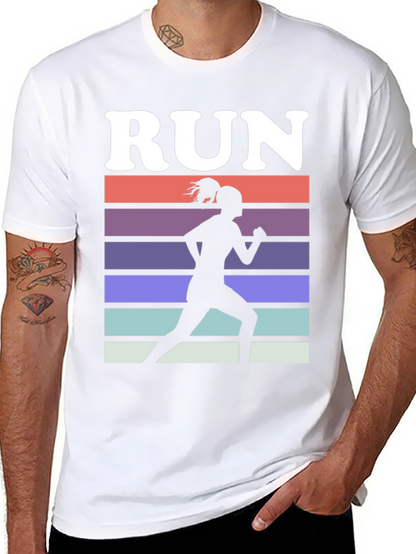 Run Retro Silhouette Graphic Tee