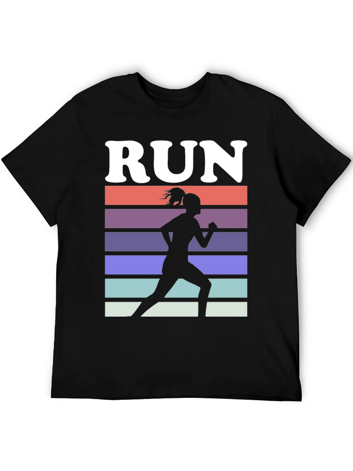 Run Retro Silhouette Graphic Tee