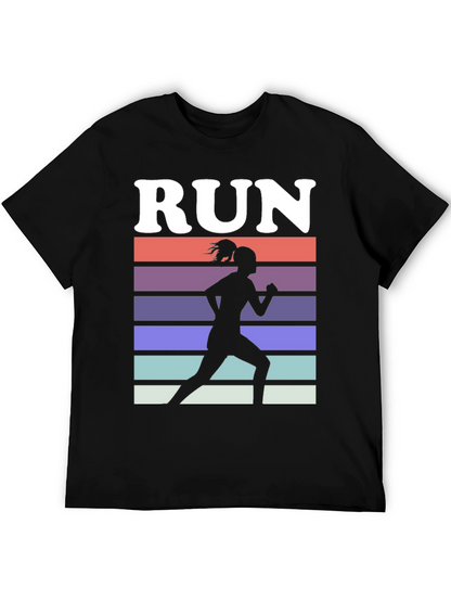 Run Retro Silhouette Graphic Tee