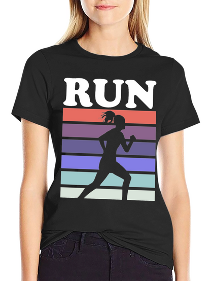 Run Retro Silhouette Graphic Tee