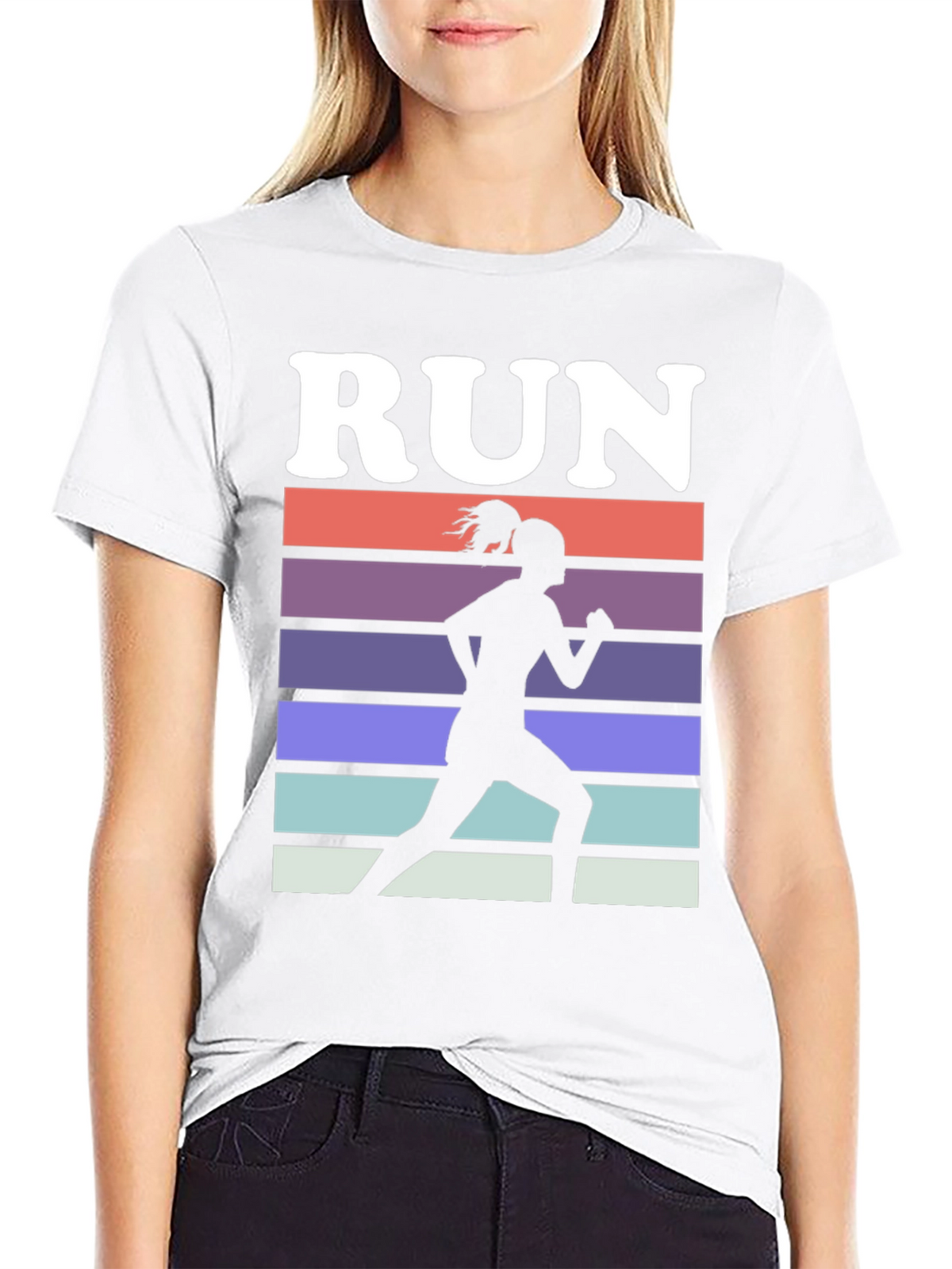 Run Retro Silhouette Graphic Tee