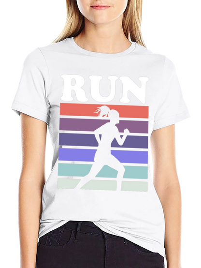 Run Retro Silhouette Graphic Tee