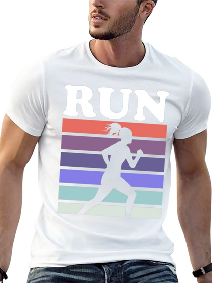 Run Retro Silhouette Graphic Tee