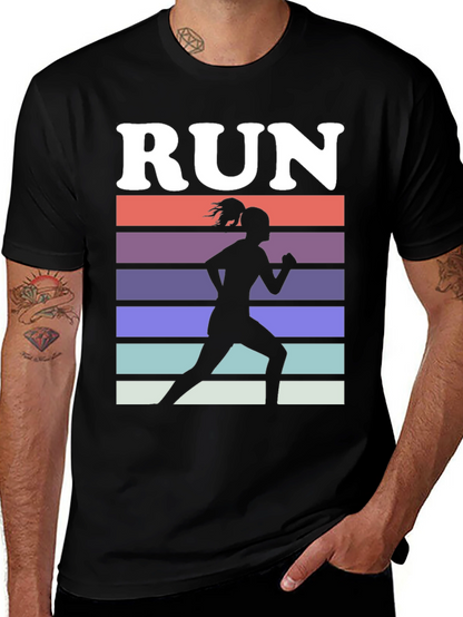 Run Retro Silhouette Graphic Tee