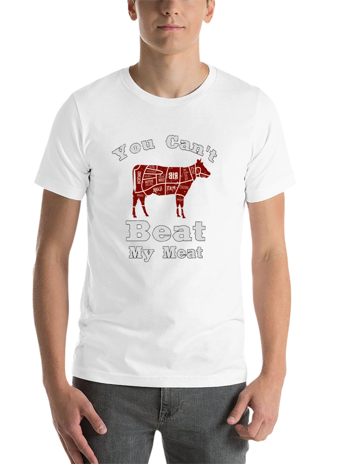 You Cant Beat My Meat Black T-Shirt