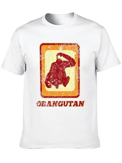 Orangutan Graphic Tee - Retro Style