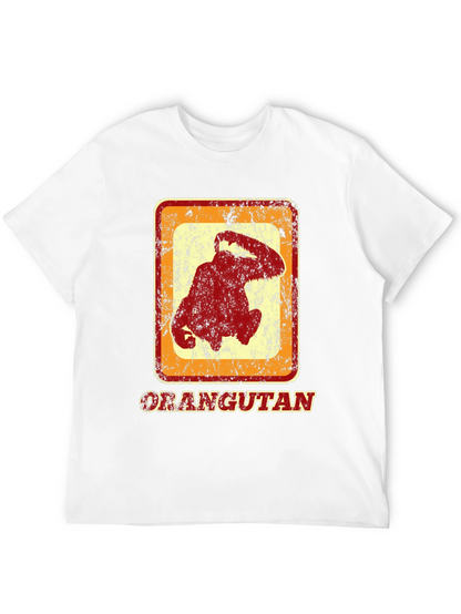 Orangutan Graphic Tee - Retro Style