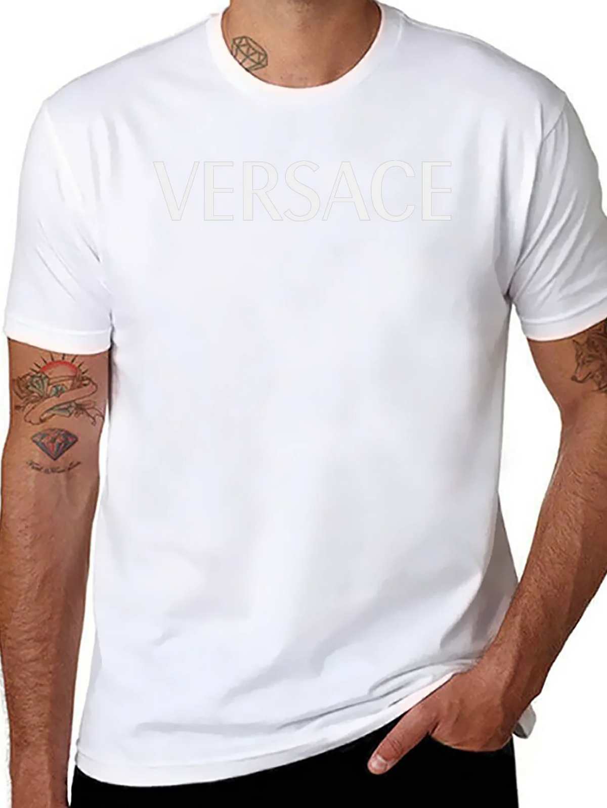 Versace Inspired Black T-Shirt – Trendy Design & Soft Feel