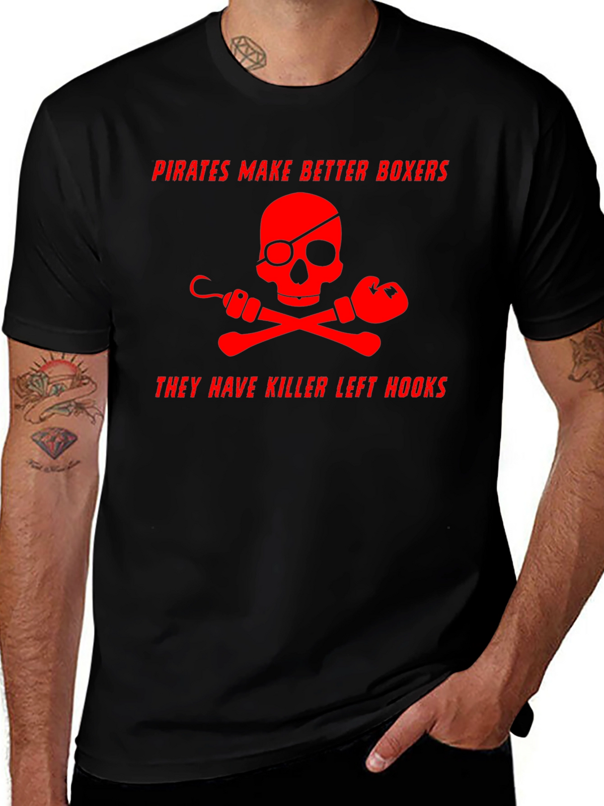 Pirates Make Better Boxers Graphic T-Shirt