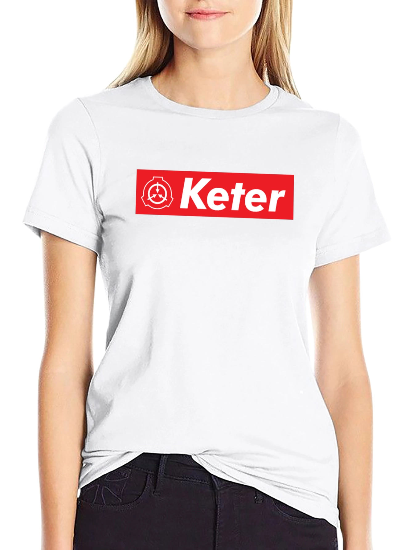 Keter SCP Foundation T-Shirt - Red Box Logo Design