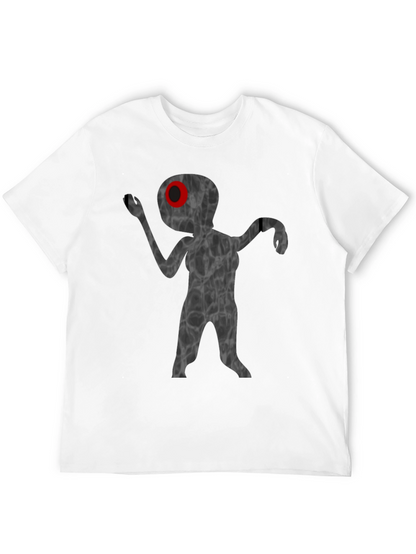 Unique Alien Graphic T-Shirt - Black