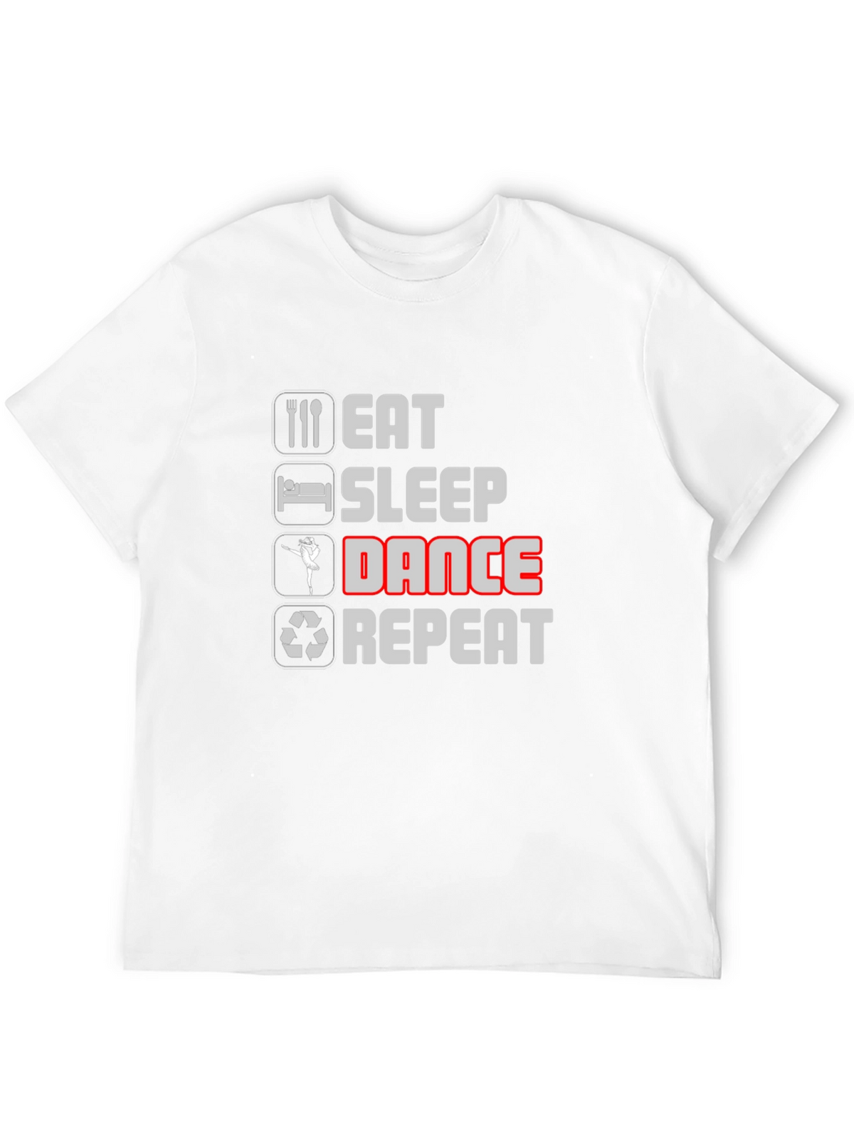 Eat Sleep Dance Repeat Black T-Shirt