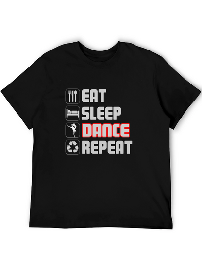 Eat Sleep Dance Repeat Black T-Shirt