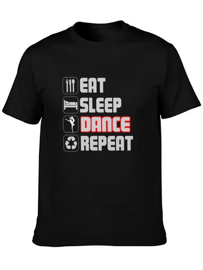 Eat Sleep Dance Repeat Black T-Shirt