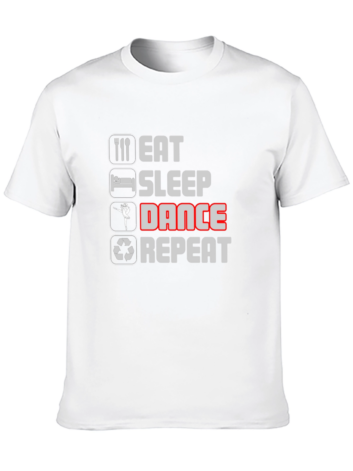 Eat Sleep Dance Repeat Black T-Shirt