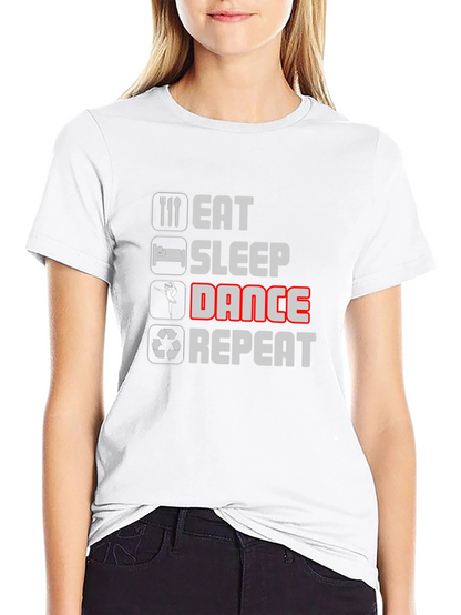 Eat Sleep Dance Repeat Black T-Shirt