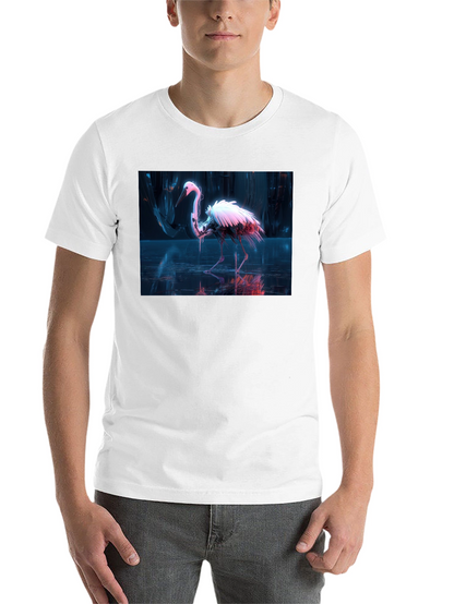Neon Heron Black T-Shirt