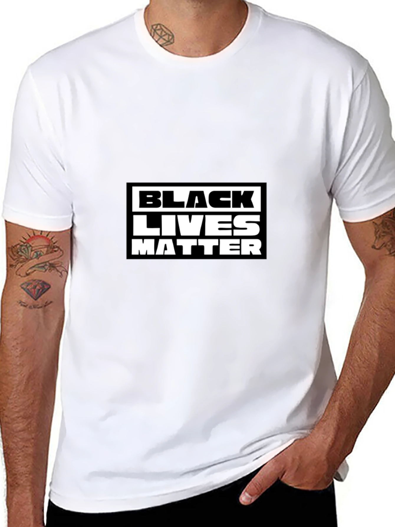 Black Lives Matter Graphic Tee - Mens Black T-Shirt