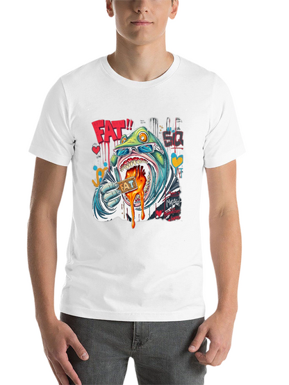 Funny Cartoon Graphic Tee - Street Art Style