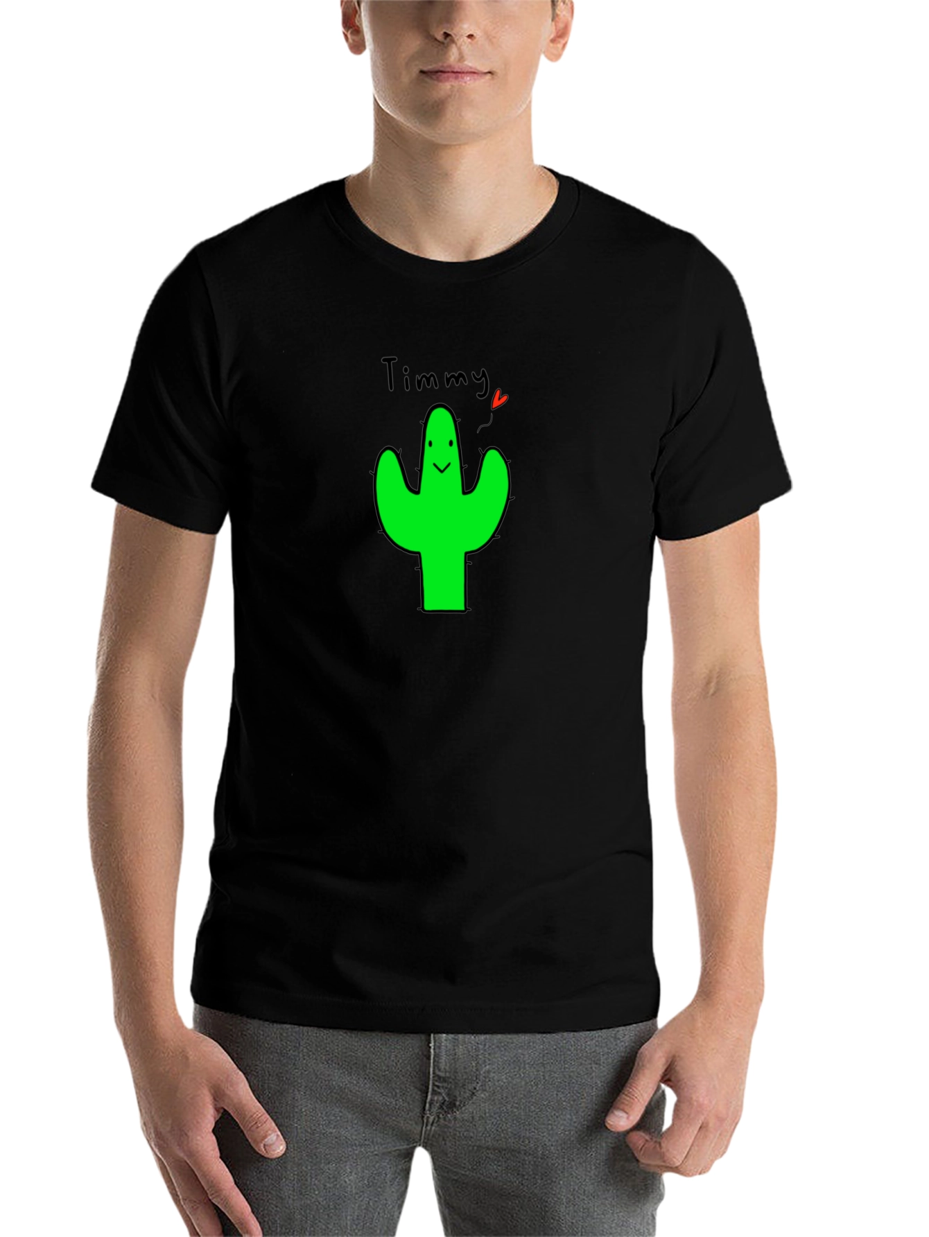 Timmy Cactus Graphic T-Shirt - Cute & Trendy