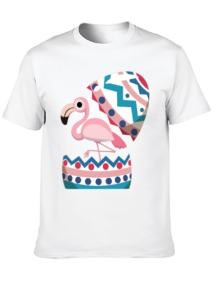 Flamingo Hatching Easter Egg Graphic Tee